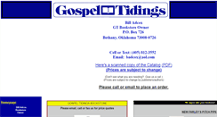 Desktop Screenshot of gospeltidingsbookstore.com